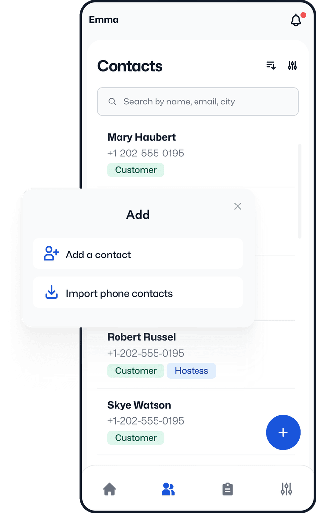 Powerful Contact Management